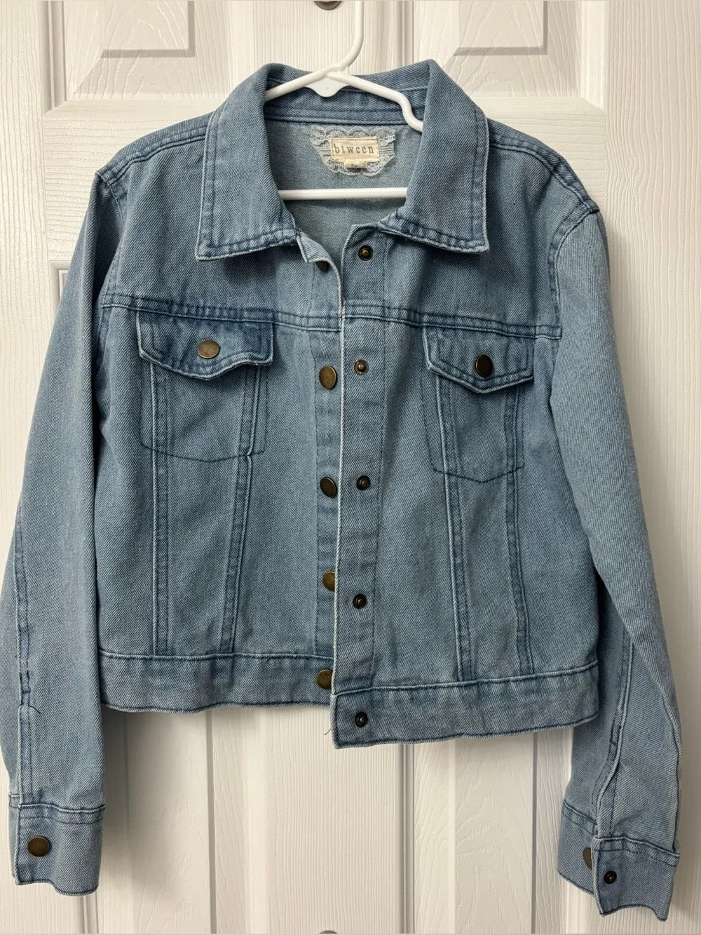 btween Light Blue Denim Trucker Jacket